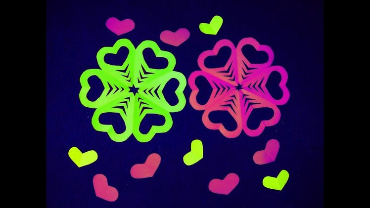 Heart Shaped Paper Snowflake ! Easy Valentine's DIY Craft ! Tutorial  || Art of Learning ||