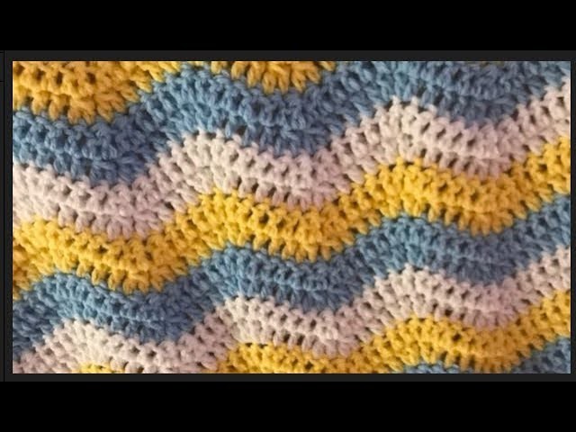 How To Crochet The Ripple Stitch Tutorial