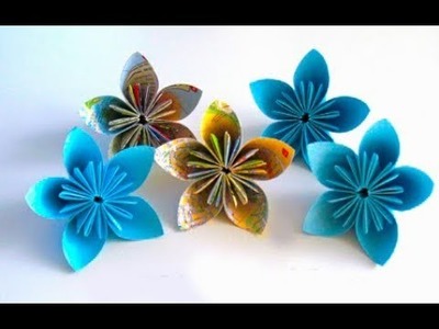 How To Make a Kusudama Paper Flower | Easy Origami Kusudama Flower For Beginners Making-Crafts-Art