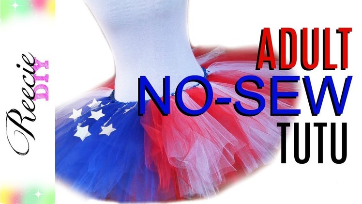 How to make a No-Sew 4th of July Tutu