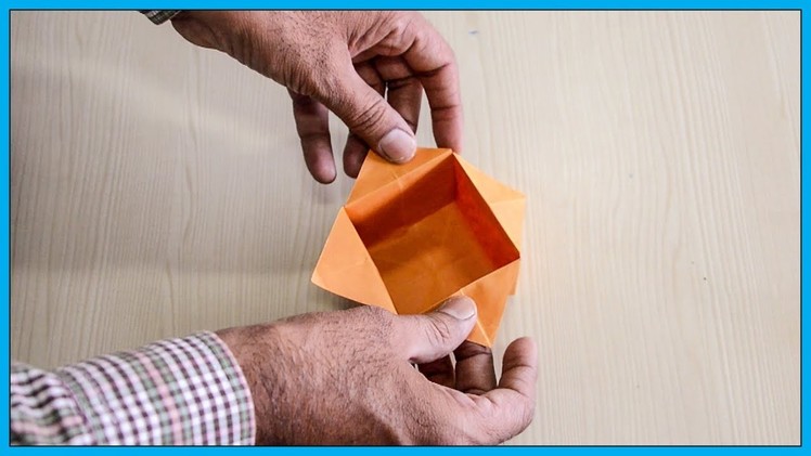 How To Make A Paper Box - Origami Paper Box - Paper Activity For Kids