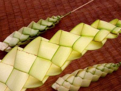 How to make palm flower 2(coconut tree leaf)