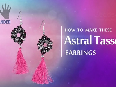 Left-handed ★ How to make these Astral Tassel earrings | Paisley Duo seed beads