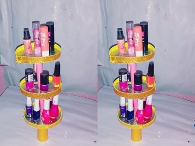 Multiple rack of old CD || Cosmetic stand  ||  Old CD reuse craft ideas