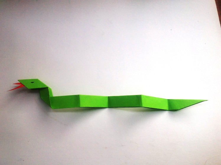 Origami snake snake