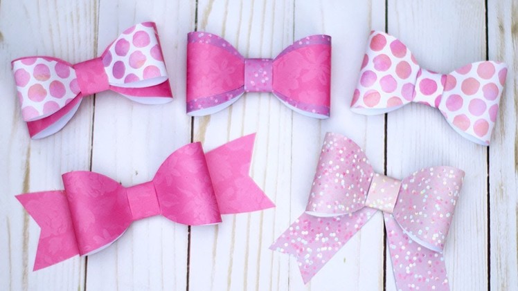 Paper Bow Tutorial ???? Make 5+ Different Bows!