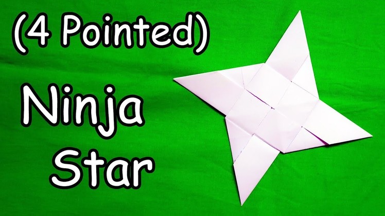 Paper Ninja Star (Shuriken) - Easy Origami Tutorial