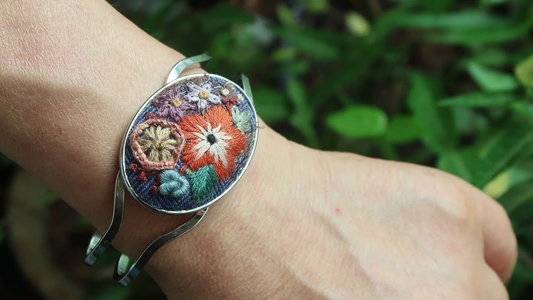 프랑스자수 팔찌 만들기 │ How To Make a Embroidery Bracelet │ DIY Craft Tutorial
