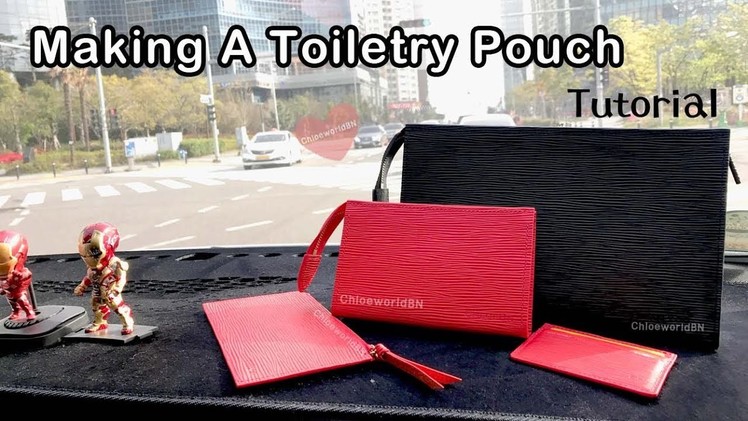 Tutorial : How To Make A Toiletry Pouch, Leather Craft