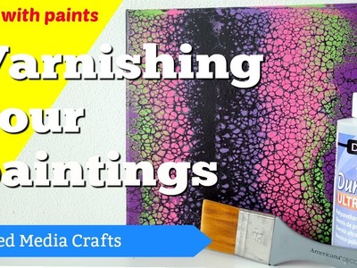Varnishing your paintings with a brush and matte varnish