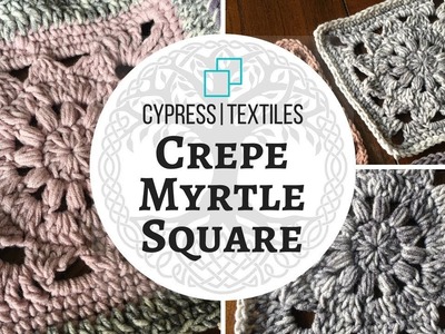 VVCAL 2018 Week 3 Crochet Motif: Crepe Myrtle Square
