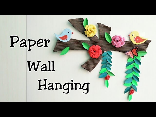 Wall Hanging from Paper.Card Board Craft.Wall Decoration Idea.Room Decor.Wall Hanging Making Ideas