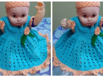 Baby frock crochet full tutorial| Baby frock design 2018