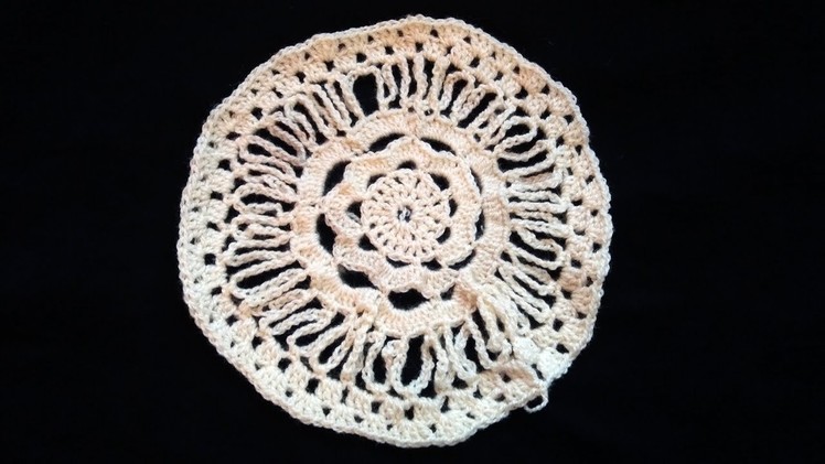 Beautiful Thalposh by crochet from wool