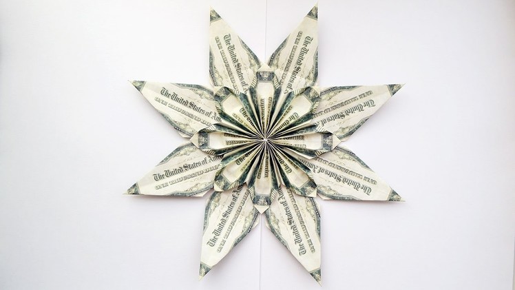 BIG FLOWER | Decoration for room IDEAS | Money Origami Dollar Tutorial DIY