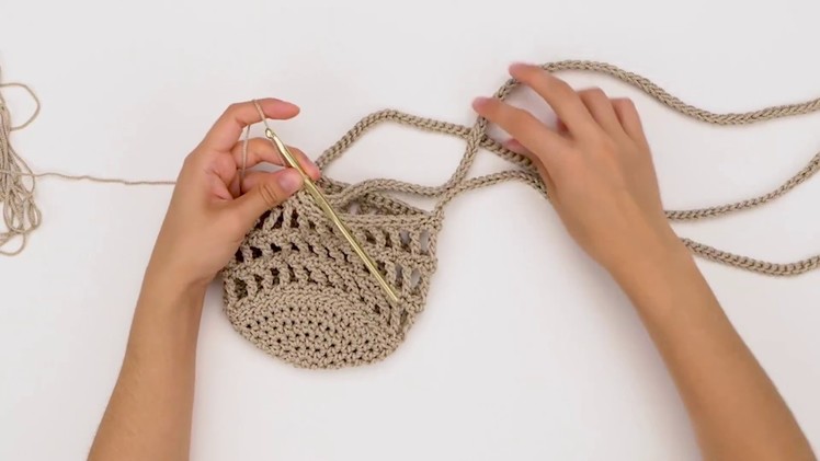 "Crochet Along With Me" Macrame-Inspired Crochet Plant Hanger Pattern Tutorial by BrennaAnnHandmade
