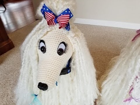 Crochet Large Amigurumi Afghan Dog Part 3 of 3 DIY Video Tutorial