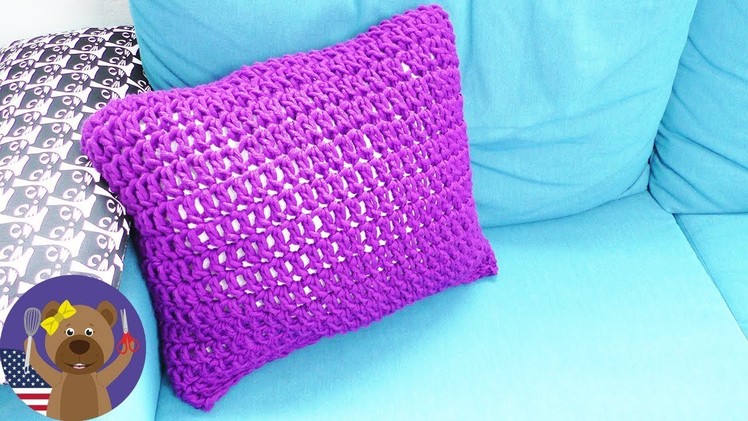 Crochet your own Pillowcase | DIY Couch Cushion