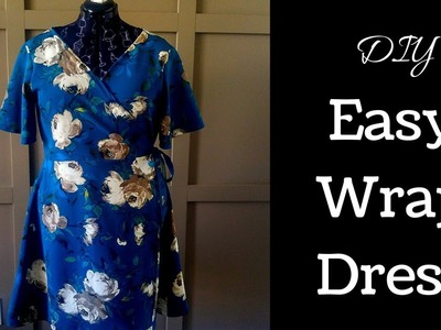 DIY Easy Wrap Dress (With Pattern)