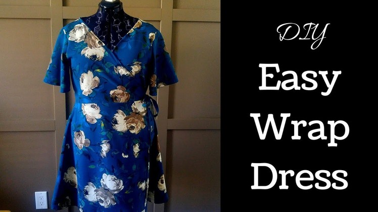DIY Easy Wrap Dress (With Pattern)