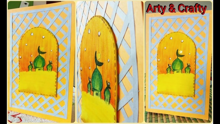DIY EID GREETING CARD#HAPPY EID CARD#EASY CRAFT#HANDMADE CARD#EID UL FITAR CARD