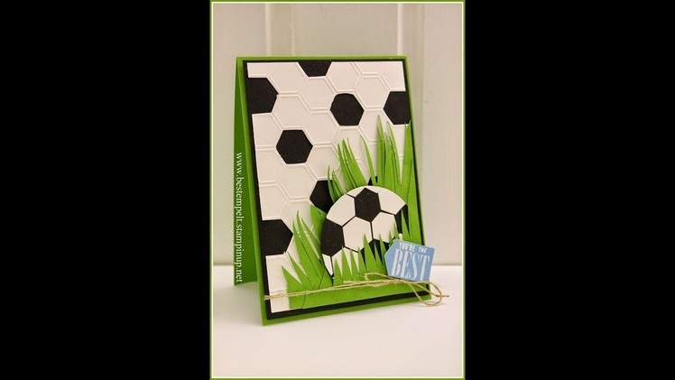 DIY Greeting Card - How to Make Football Greeting Card ( Canson ) + Tutorial !
