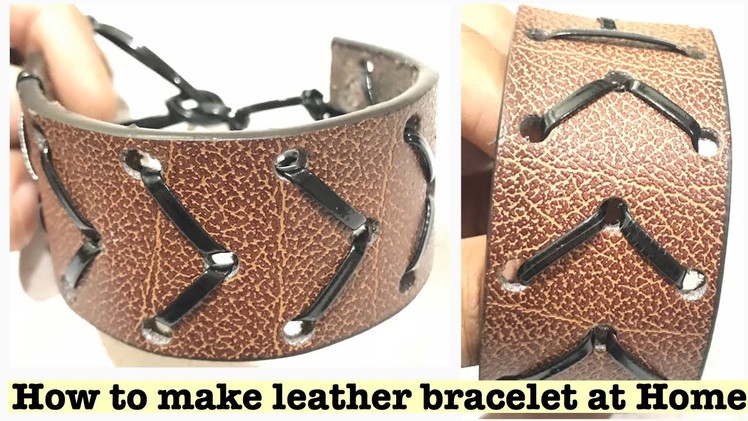 DIY LEATHER BRACELETS | How to Make Leather Bracelet at Home Using Old Leather Belts | reuse ideas