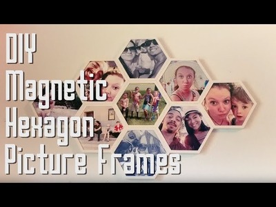 DIY Magnetic Hexagon Picture Frames