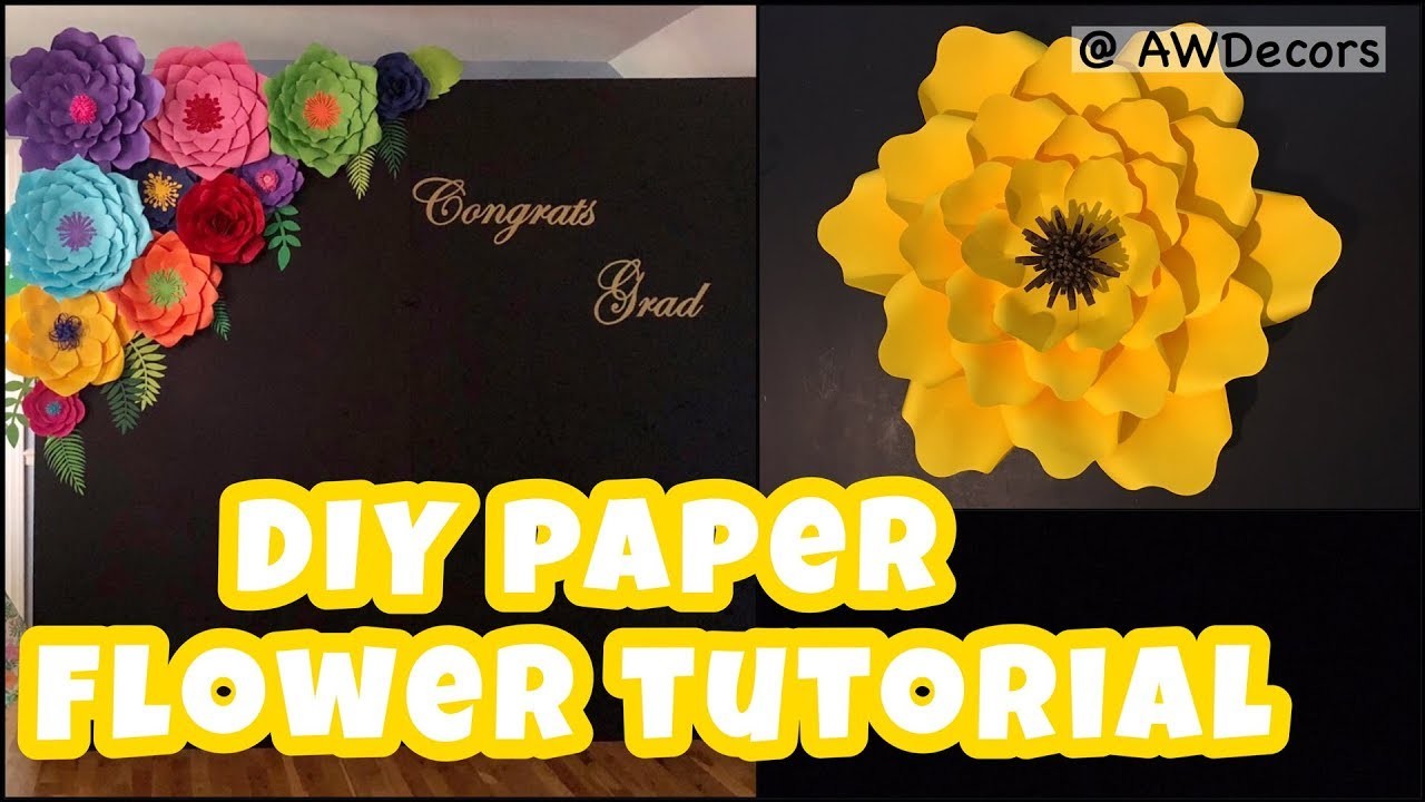 DIY Paper Flower Tutorial | AW Decors