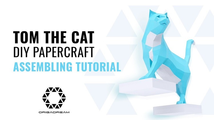 DIY PAPERCRAFT CAT  Mounting Tutorial
