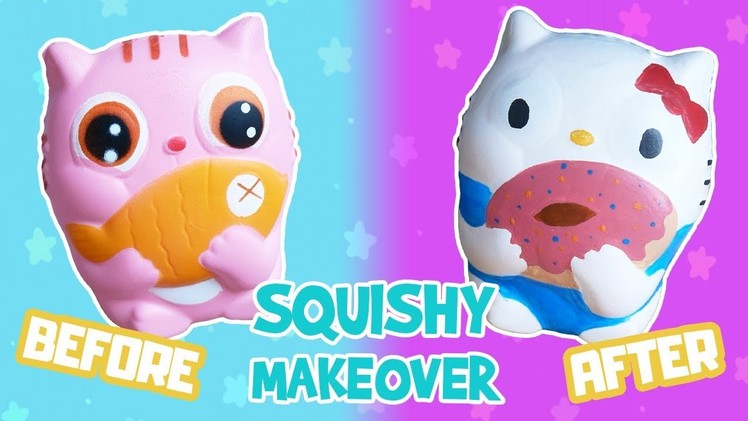 DIY Squishy Makeover | How To Redecorate Kawaii Hello Kitty Squishy