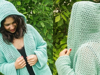 HOW TO CROCHET A HOODIE FOR YOUR CARDIGAN OR SWEATER | CJ Design