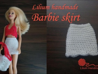 How to crochet barbie skirt