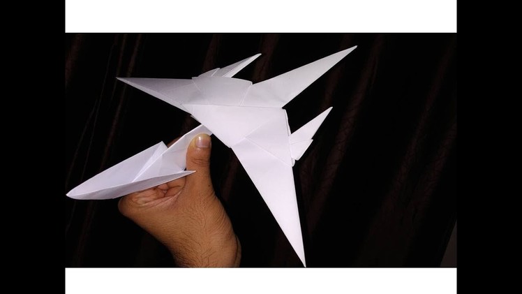 How to fold best fighter paper plane. how to make simply paper aeroplane. DIY Air plane Model