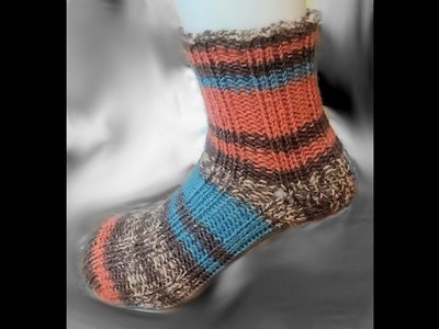 How to Loom Knit Ankle Socks