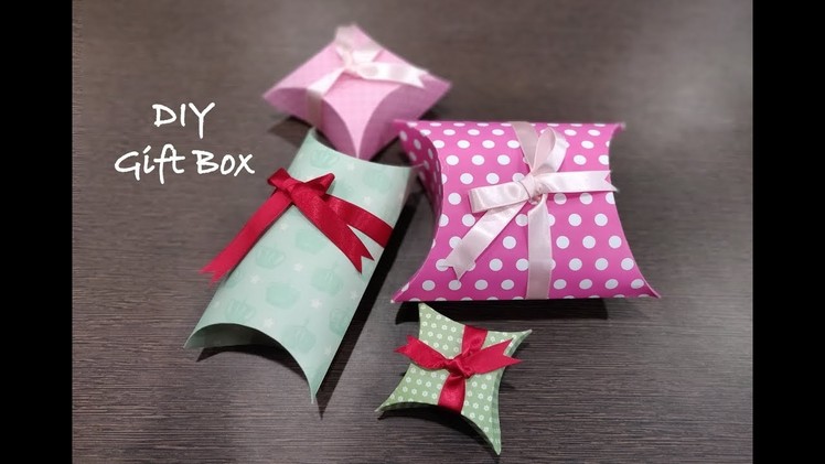How to make easy gift box | DIY paper gift box tutorial