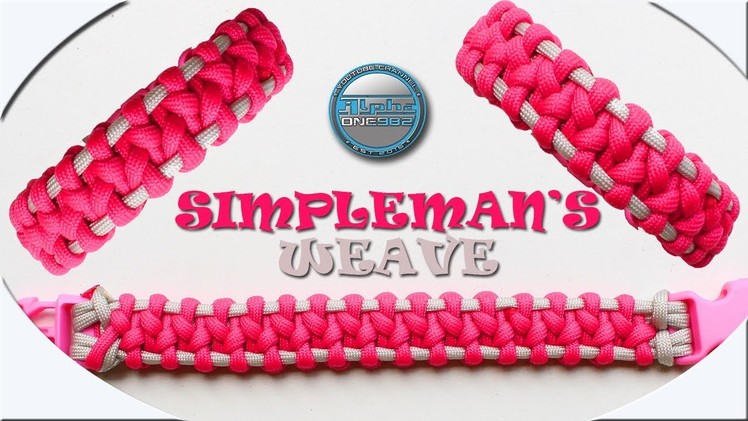 How To Make Paracord Bracelet Simpleman's Weave Female Edition Paracord DIY Tutorial