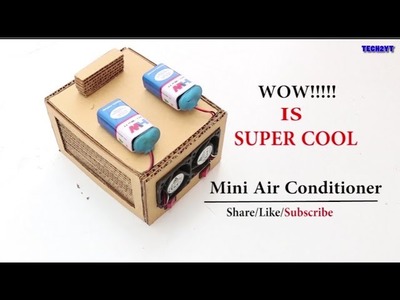 How to Make Super Cool Mini AC at Home || DIY Idea