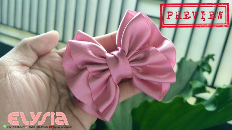 [PREVIEW] New laço Helena Satin Ribbon 38mm ???? Ribbon Bow ???? DIY by Elysia Handmade