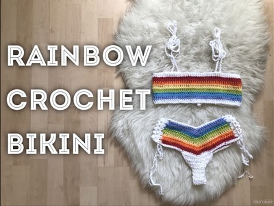 Rainbow Crochet Bikini | Tutorial DIY