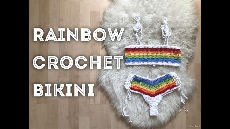 Rainbow Crochet Bikini | Tutorial DIY