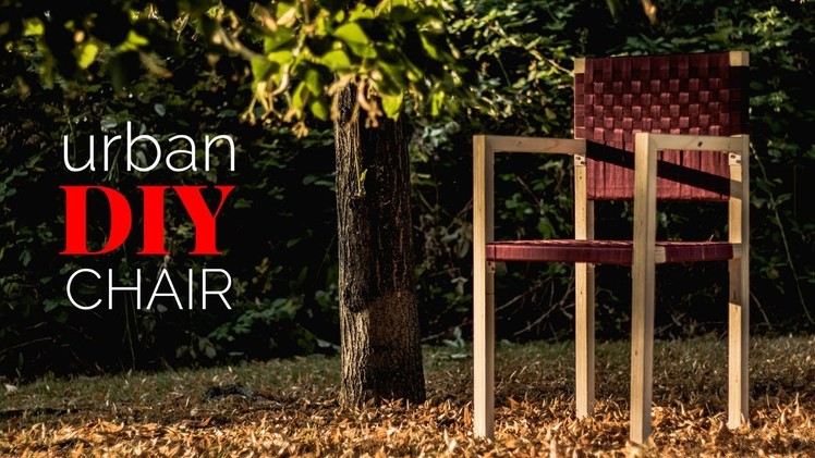 Simple outdoor furniture. Modern DIY Chair. How to WEAVE a Chair.