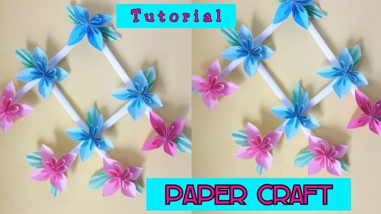Tutorial | membuat hiasan dinding dari kertas | paper craft | room decor | easy diy