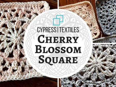 VVCAL 2018 Week 6 Crochet Motif: Cherry Blossom Square