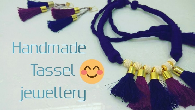 Beautiful handmade Tassel jewellery || boho Jewelry || periwinkle TV