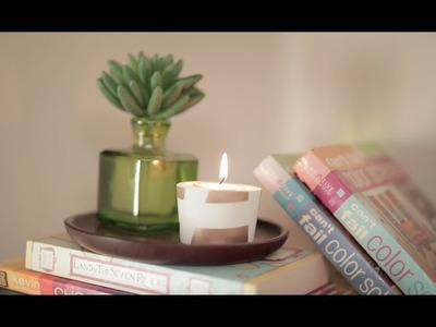 Create your own modern, DIY tealight holder
