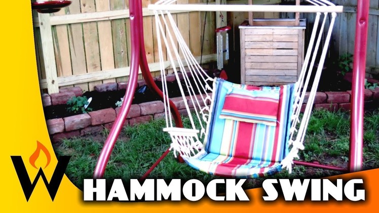 DIY Hammock Chair from Old Swing Frame