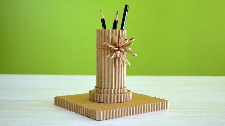 DIY Pen Stand from Cardboard | How to Make