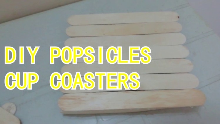 DIY Popsicle Cup Coasters-How To Make Easy Coasters