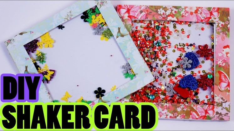 DIY Shaker Card | Easy To Make | Birthday Card | For Beginners And Kids | Step By Step | Craft